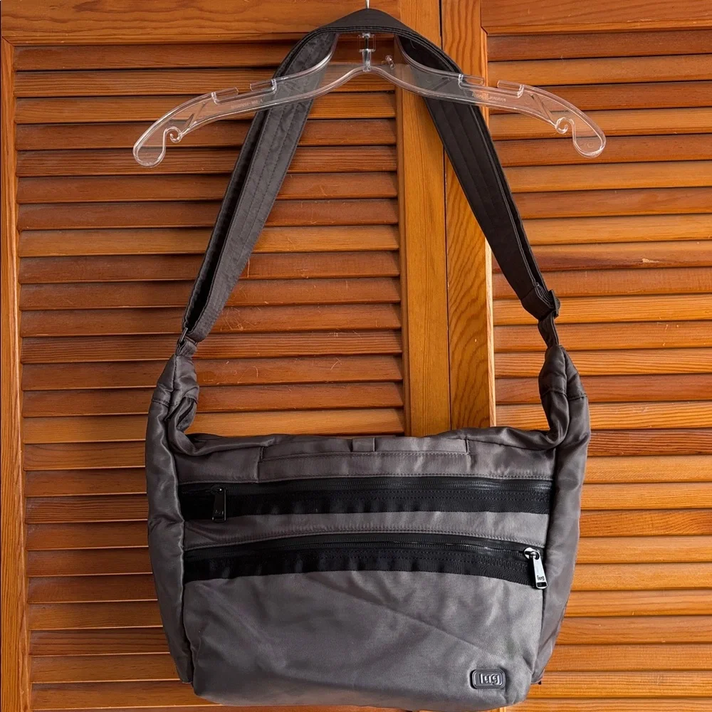 LUG TROOPER SLING BAG Purse‎ Gray Hidden Cargo Multi Pockets RFID Tote